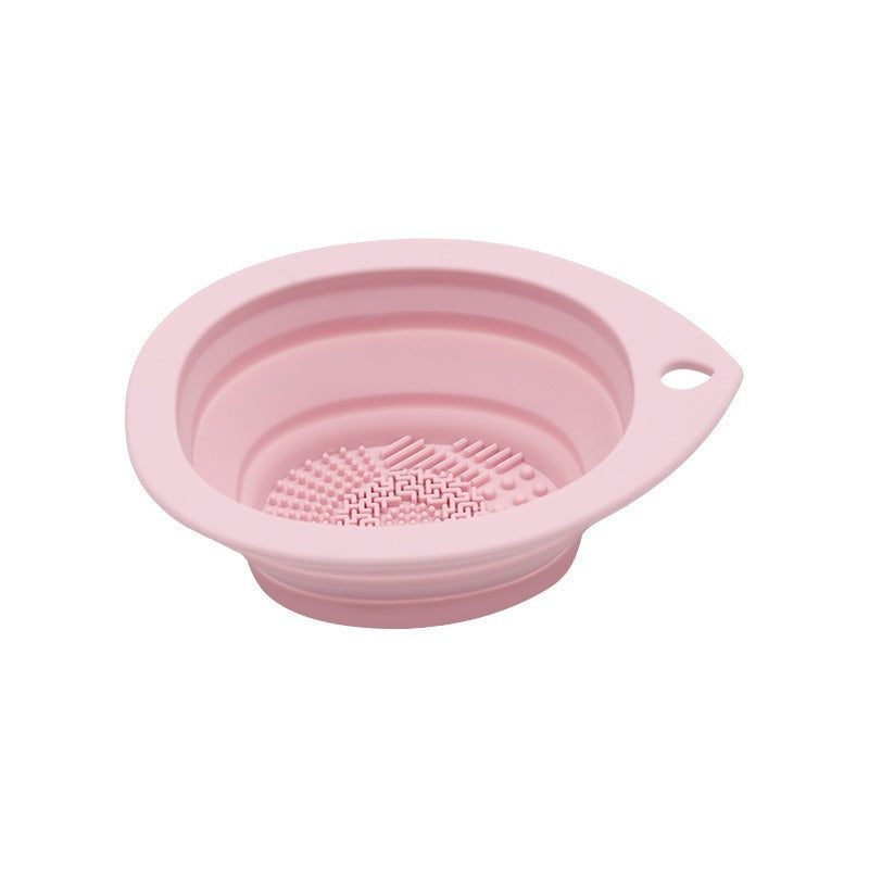 Folding Silicone Brush Washing Pad - Tear Drop