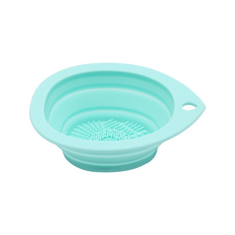 Folding Silicone Brush Washing Pad - Tear Drop