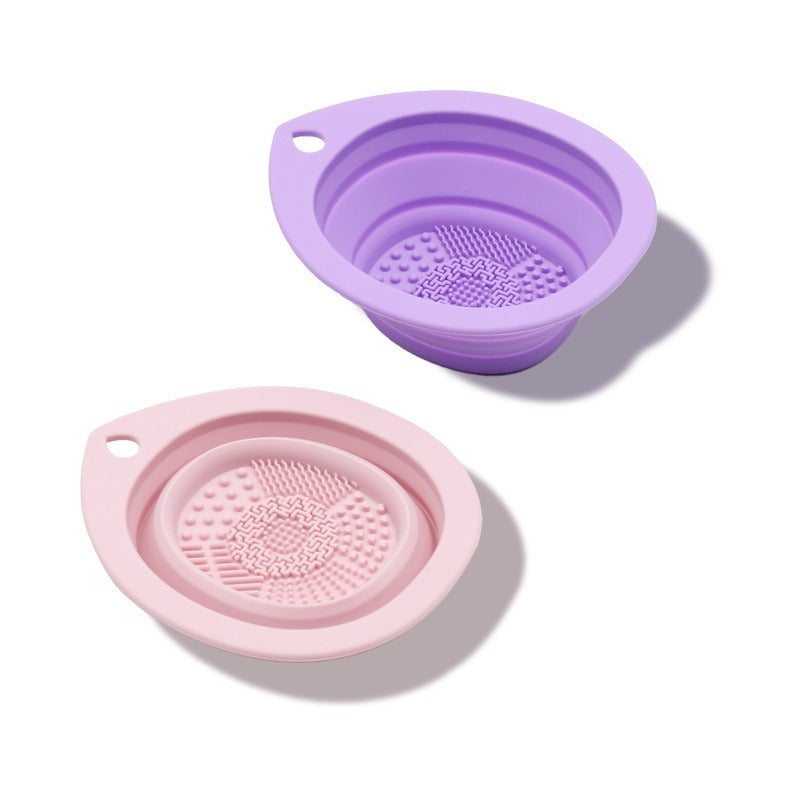 Folding Silicone Brush Washing Pad - Tear Drop