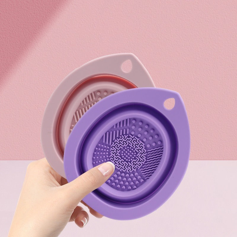 Folding Silicone Brush Washing Pad - Tear Drop
