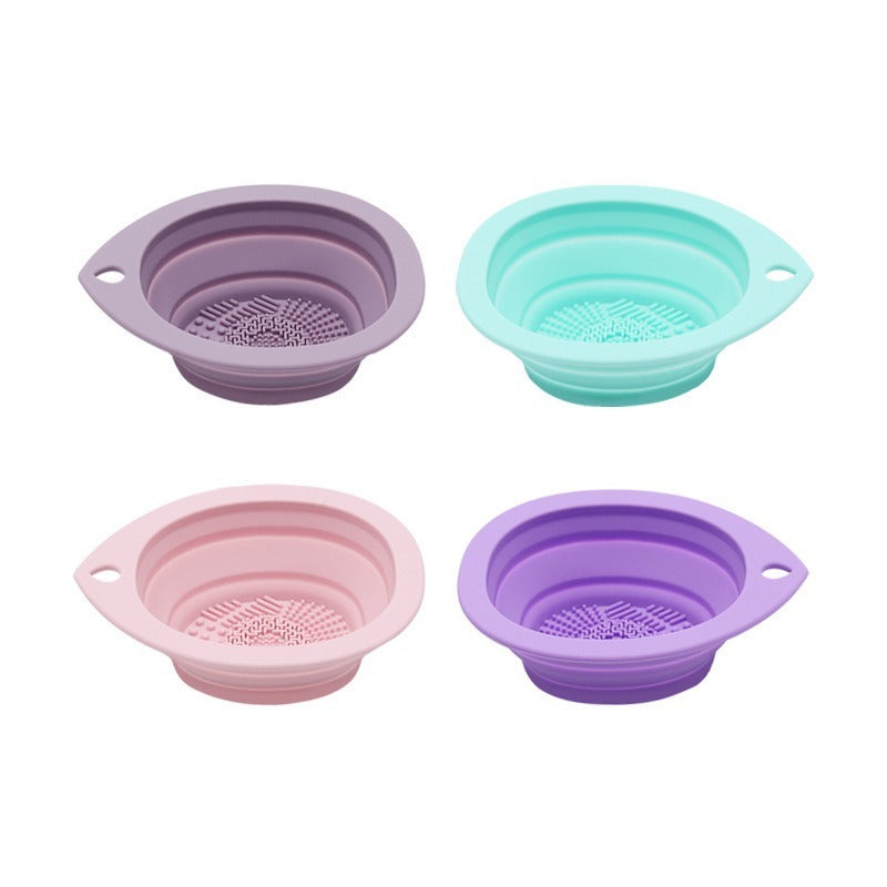 Folding Silicone Brush Washing Pad - Tear Drop